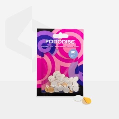 Staleks PODODISC XS EXPERT papildymas 80 grit (50vnt)