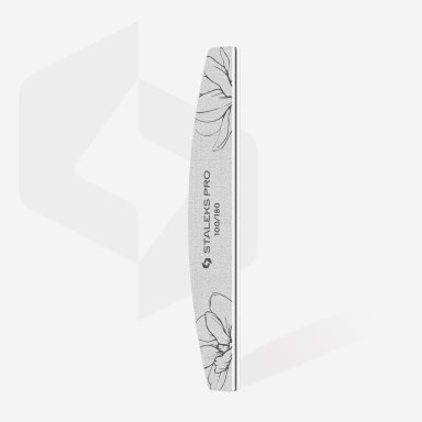 Staleks Pro Expert 40 mineralinės pusmėnulio dildės 100/180grit, 25 vnt.