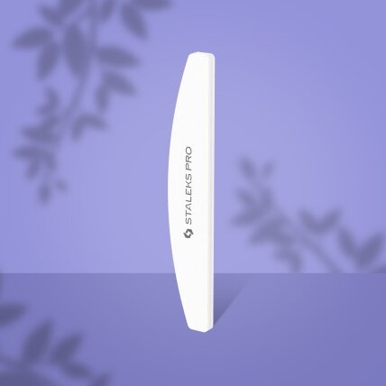 ​Staleks Pro Expert 41 vienkartinis poliruoklis-bafas pusmėnulio formos 100/180 grit 1